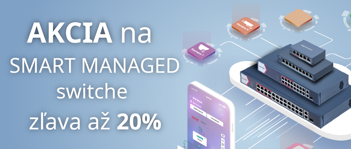 Akcia Smart Managed switche