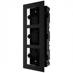 DS-KD-ACF3(O-STD)/Black/EU BV - zápustný rámček 3 moduly (čierny)