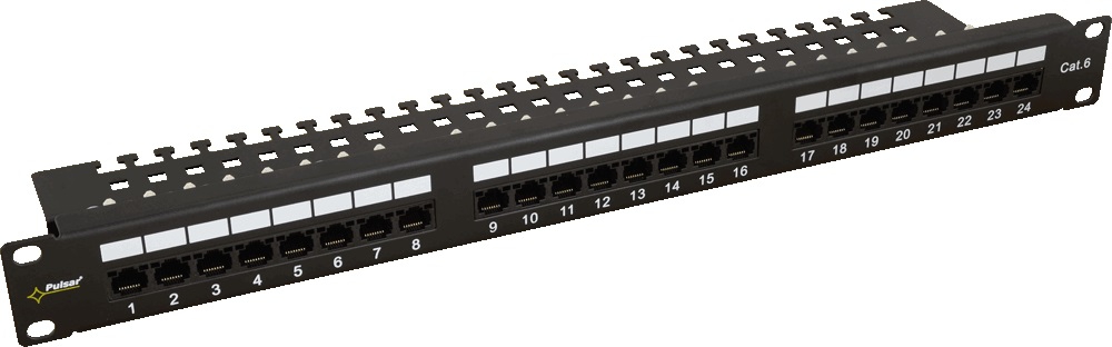 RP-U24V6 - patch panel 24 portov / UTP / Cat6