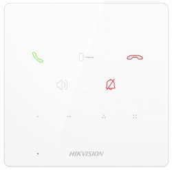 DS-KH6000-E1/White - vnútrná dotyková audio stanica IP