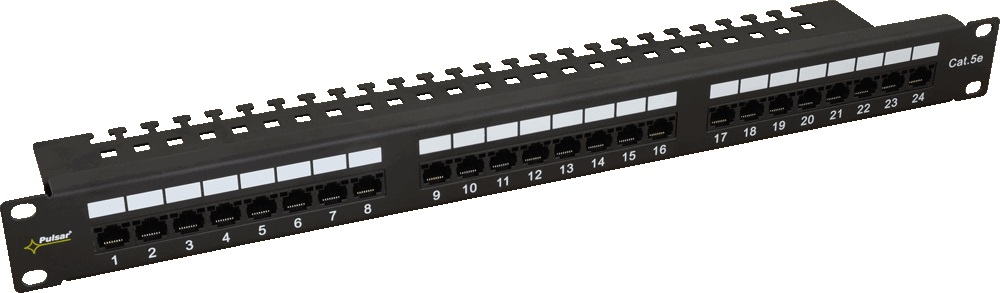 RP-U24V5 - patch panel 24 portov / UTP / Cat5e