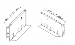 HikvisionR Series UPS Rack Slide 4-post - držiaky do racku na UPS