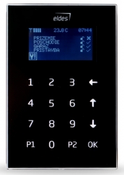 LCD klávesnica, čierna - EKB2