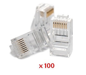 DS-1M5EUA-15U(O-STD)/100PCS - konektor RJ45, Cat.5e (100ks)