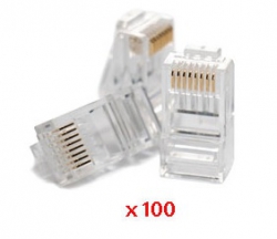 DS-1M5EUA-15U(O-STD)/100PCS - konektor RJ45, Cat.5e (100ks)