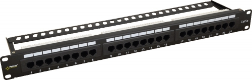 RP-U24H5 - patch panel 24 portov / UTP / Cat5e