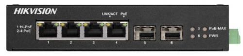 DS-3T0506HP-E/HS - PoE switch priemyselný