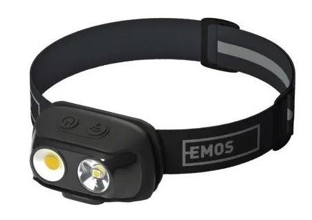 EMOS COB LED nabíjacia čelovka P3542, 500 lm, 130 m, Li-pol 1200 mAh