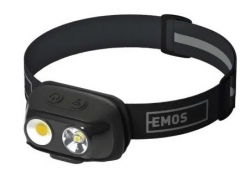 EMOS COB LED nabíjacia čelovka P3542, 500 lm, 130 m, Li-pol 1200 mAh