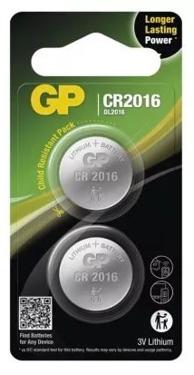 EMOS GP líthiová gombíková batéria CR2016 2BL