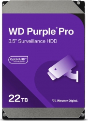 HDD 22TB - WD221PURP - určený pre záznam videa (AI enabled)