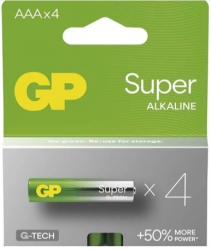 EMOS GP Alkalická batéria GP Super LR03 (AAA) 4ks